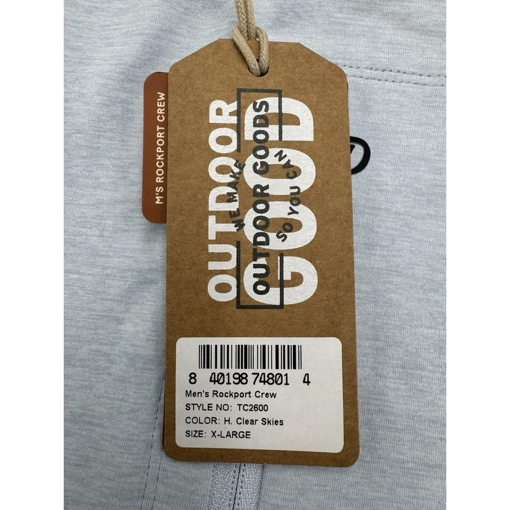 Duck Camp Men's Rockport Crew Long Sleeve Shirt - Clear Skies - XL-New - Picture 10 of 12